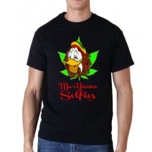 Marijuana Selfies - Stoned Duck Men's T-Shirt Marijuana Selfies - Stoned Duck Men's T-Shirt